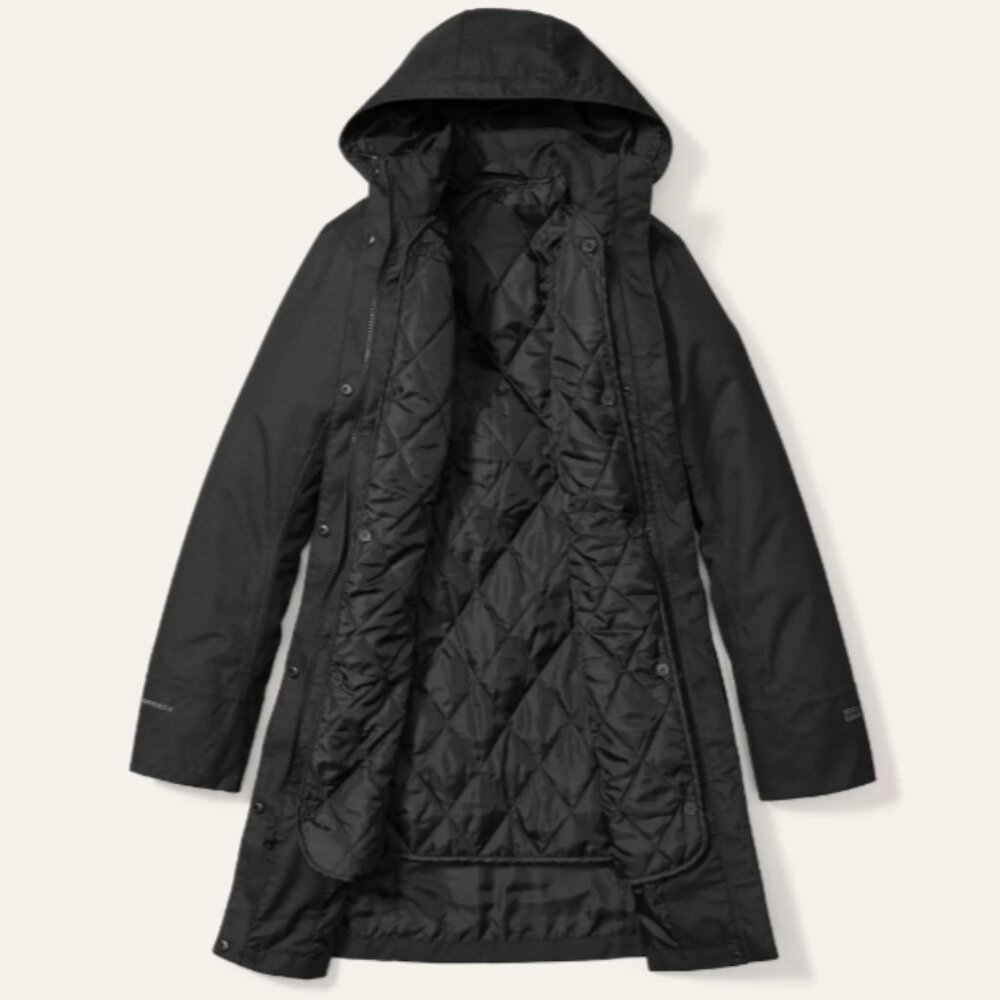 Eddie Bauer Girl on the Go Insulated Trench Coat Removable Button-in Lining 2XL - Picture 11 of 12